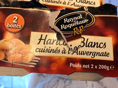 Haricots blancs cuisinés à l'Auvergnate