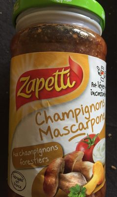 Champignons mascarpone front packaging