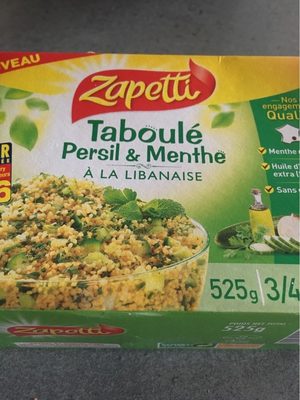 ZAPETTI Taboulé Persil et menthe