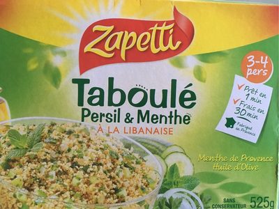 Taboulé persil et menthe