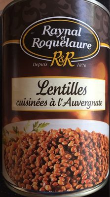 Lentilles cuisinées à l'auvergnate
