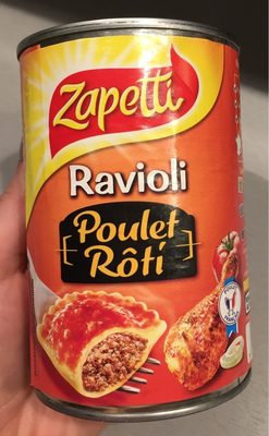 Plat cuisiné ravioli poulet rôti Zapetti front packaging