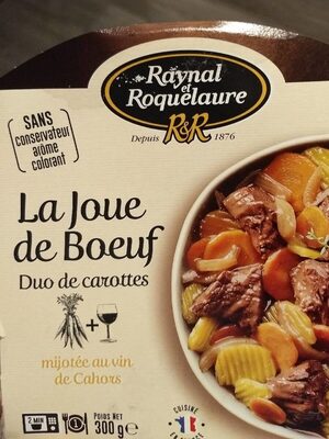 La joue de bœuf front packaging