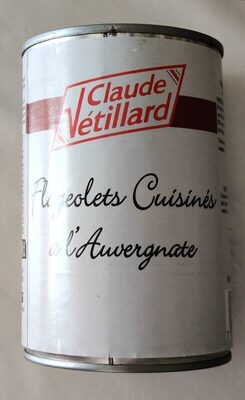 Flageolets cuisinés à l'auvergnate front packaging
