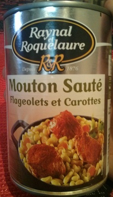 Mouton Sauté Flageolets Verts et Carottes front packaging