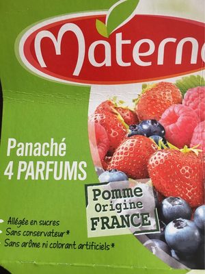 Coupelles Materne Panaché Fruits Rouges front packaging