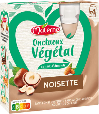 MATERNE Onctueux Végétal Noisette 4x85g