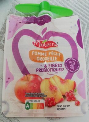 Compote pomme pêche groseille