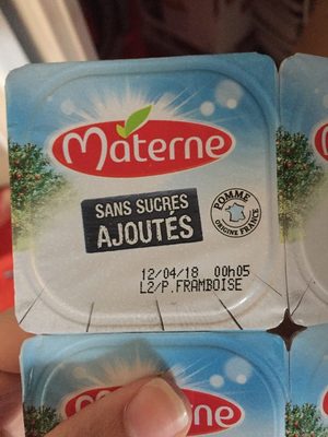 Compote materne pomme framboise