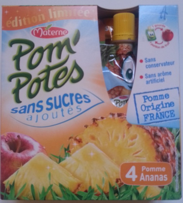 Pom' potes ananas sans sucres ajoutés