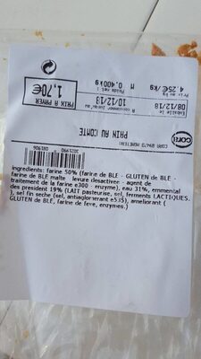 Pain au comté front packaging