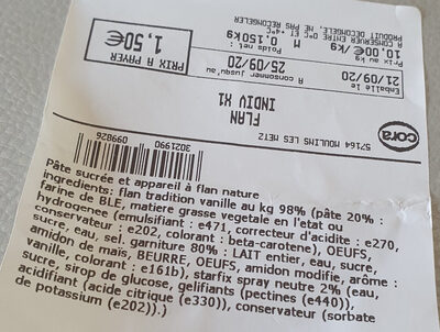 Flan pâtissier vanille