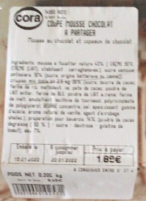 Coupe mousse chocolat