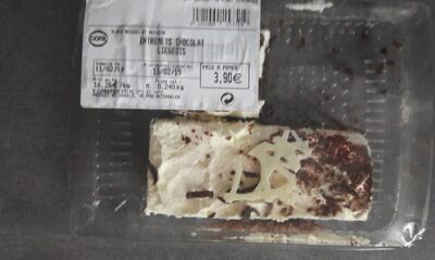 Entremets chocolat liegeois