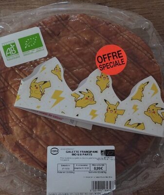 Galette frangipane bio 6/8 parts