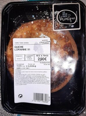 Quiche lorainne front packaging