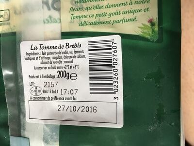 La tomme de brebis