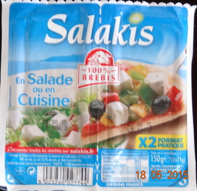Salakis, 100% Brebis front packaging