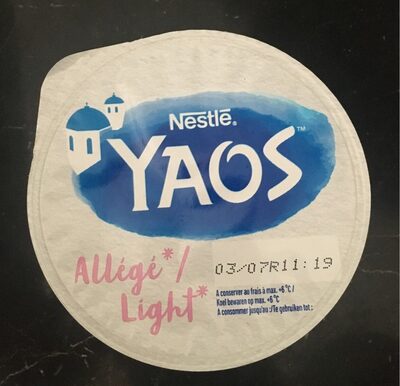 Yaourt allegé