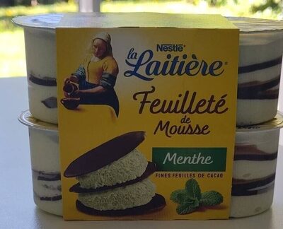 Feuilleté mousse menthe