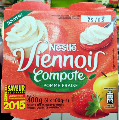 Le Viennois (Compote Pomme Fraise)