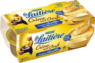La Laitière crème aux oeufs front packaging