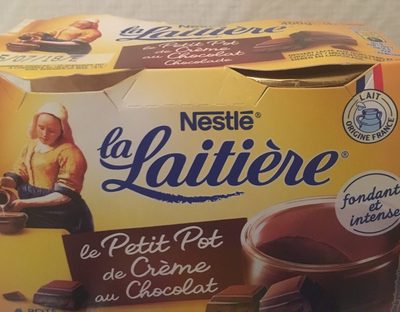 La laitière crème au chocolat front packaging