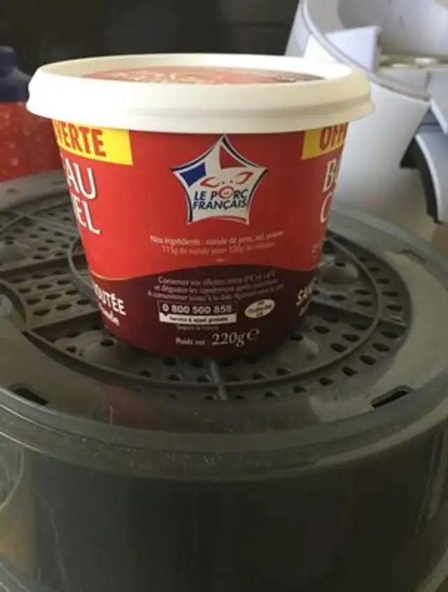Rillettes du Mans sans graisse ajoutée ingredients label