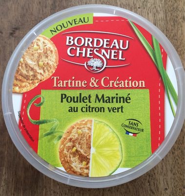 Poulet mariné citron vert front packaging