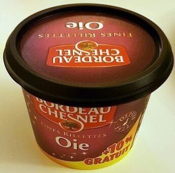 Rillettes d'oie front packaging