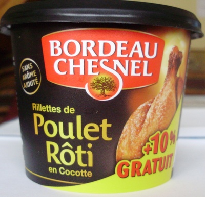 Rillettes de Poulet Rôti en Cocotte (+ 10 % Gratuit) front packaging