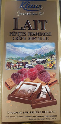 Chocolat Pepites Framboises Crepe Dentelle