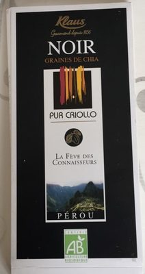 Chocolat noir graine de chia