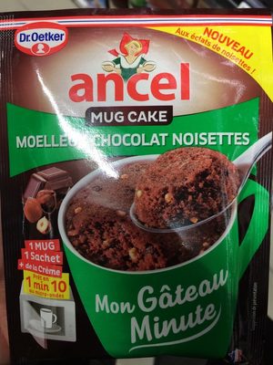 Mon gâteau minute mug cake moelleux chocolat noisettes ANCEL