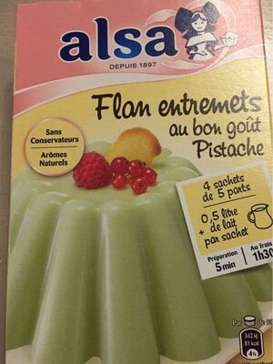 Flan entremets front packaging