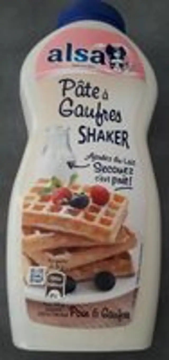 Pâte à gaufres shaker