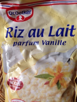 Riz au lait parfum vanille