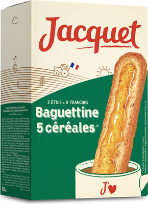 Baguettine 5 céréales front packaging