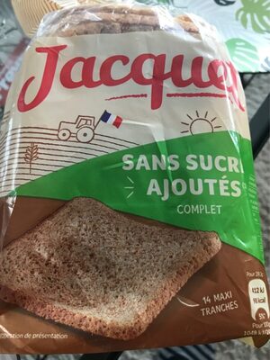 Pain complet sans sucres ajoutée