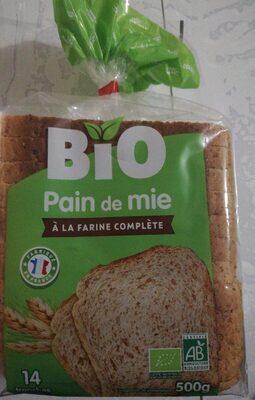 Pain de mie Bio A la Farine Complète