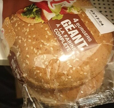 Pain Burger Farine Complete