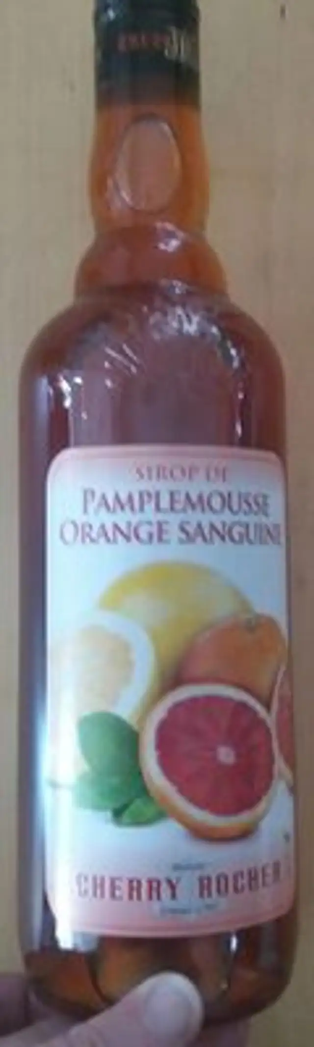 Sirop de pamplemousse orange sanguine front packaging