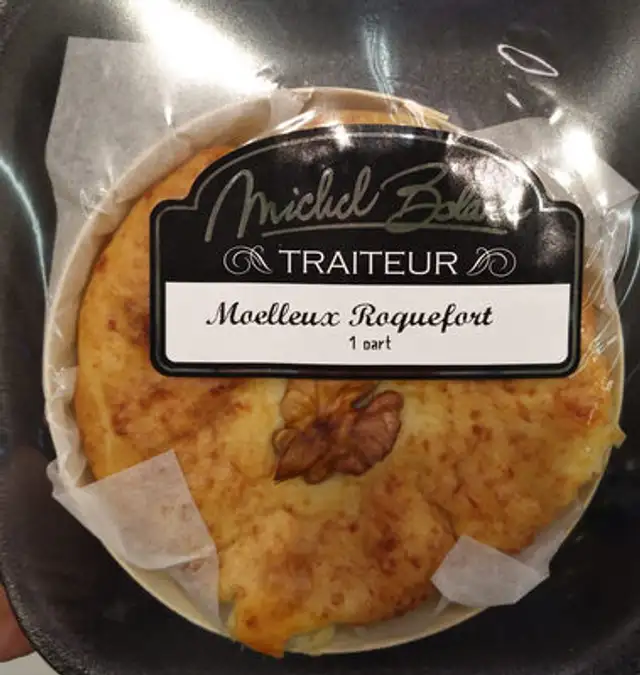 Moelleux au Fromage Roquefort AOP et Noix front packaging
