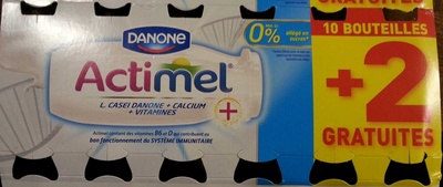 Actimel + (0 % MG) 10 Bouteilles + 2 Gratuites
