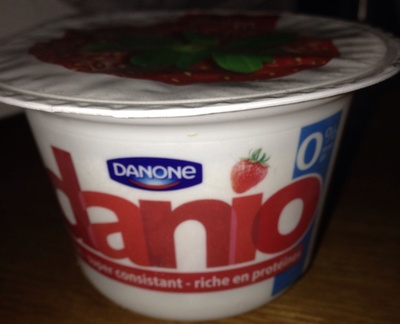 Danio Fraise 0% front packaging