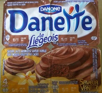 Danette Le Liégeois Saveur Vanille