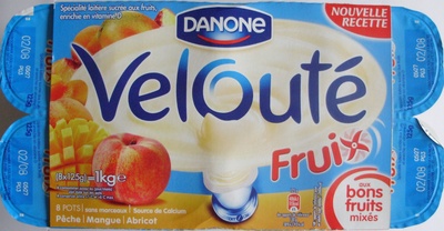 Velouté Fruix (Pêche, Mangue, Abricot) front packaging