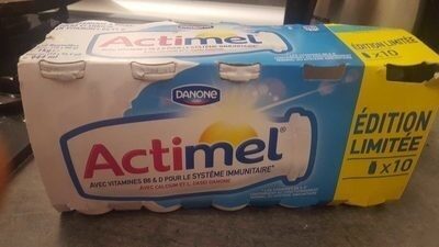 Actimel nature sucre front packaging
