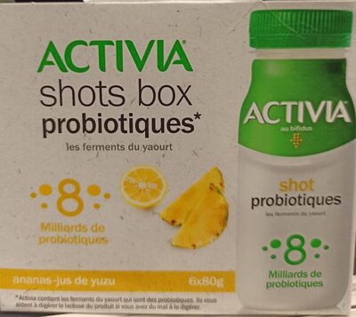Activia shots box probiotiques