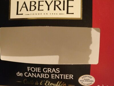 Foie gras front packaging